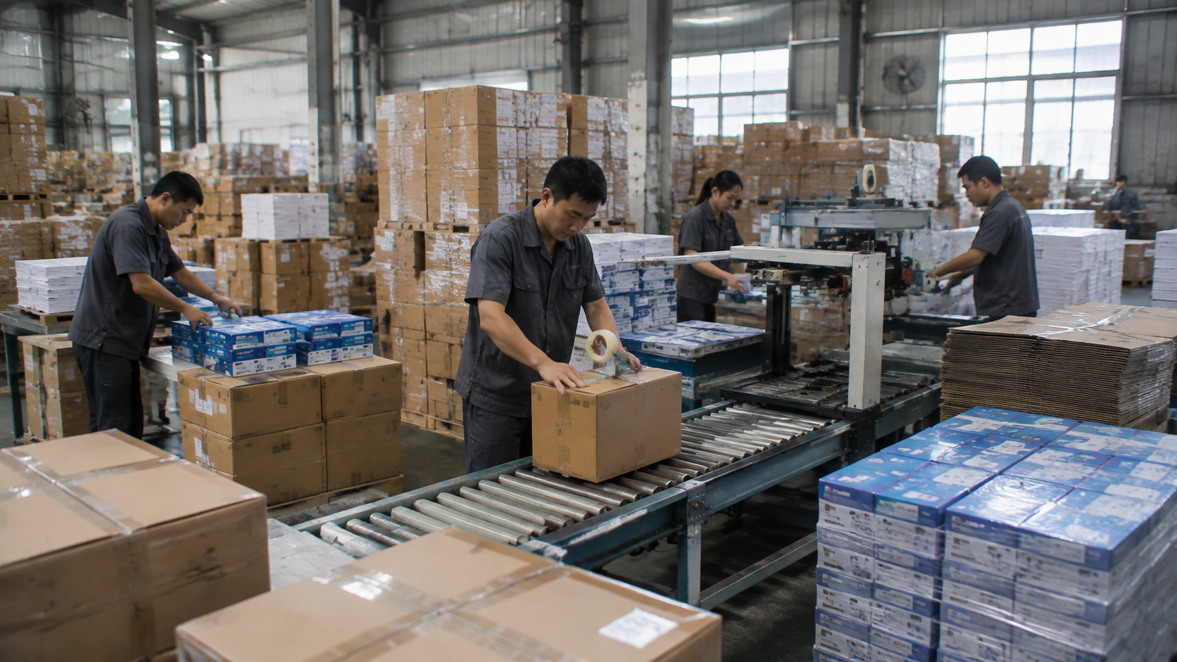 Paper Packing Area