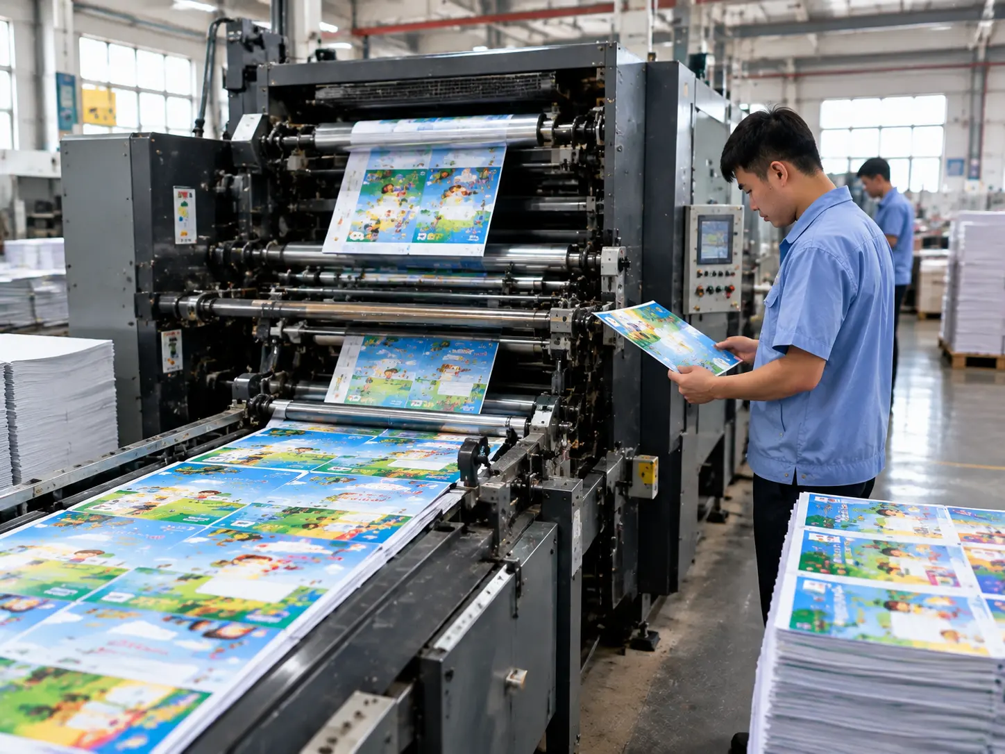 Exercise book printing production line