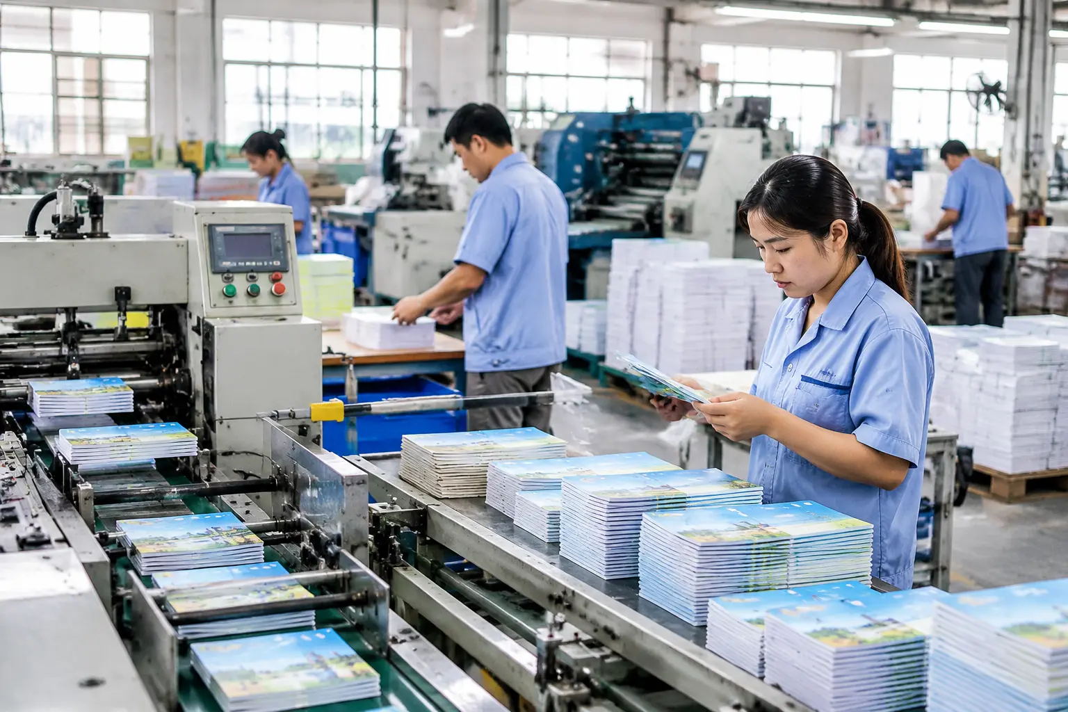 Direct exercise book factory production for wholesale orders